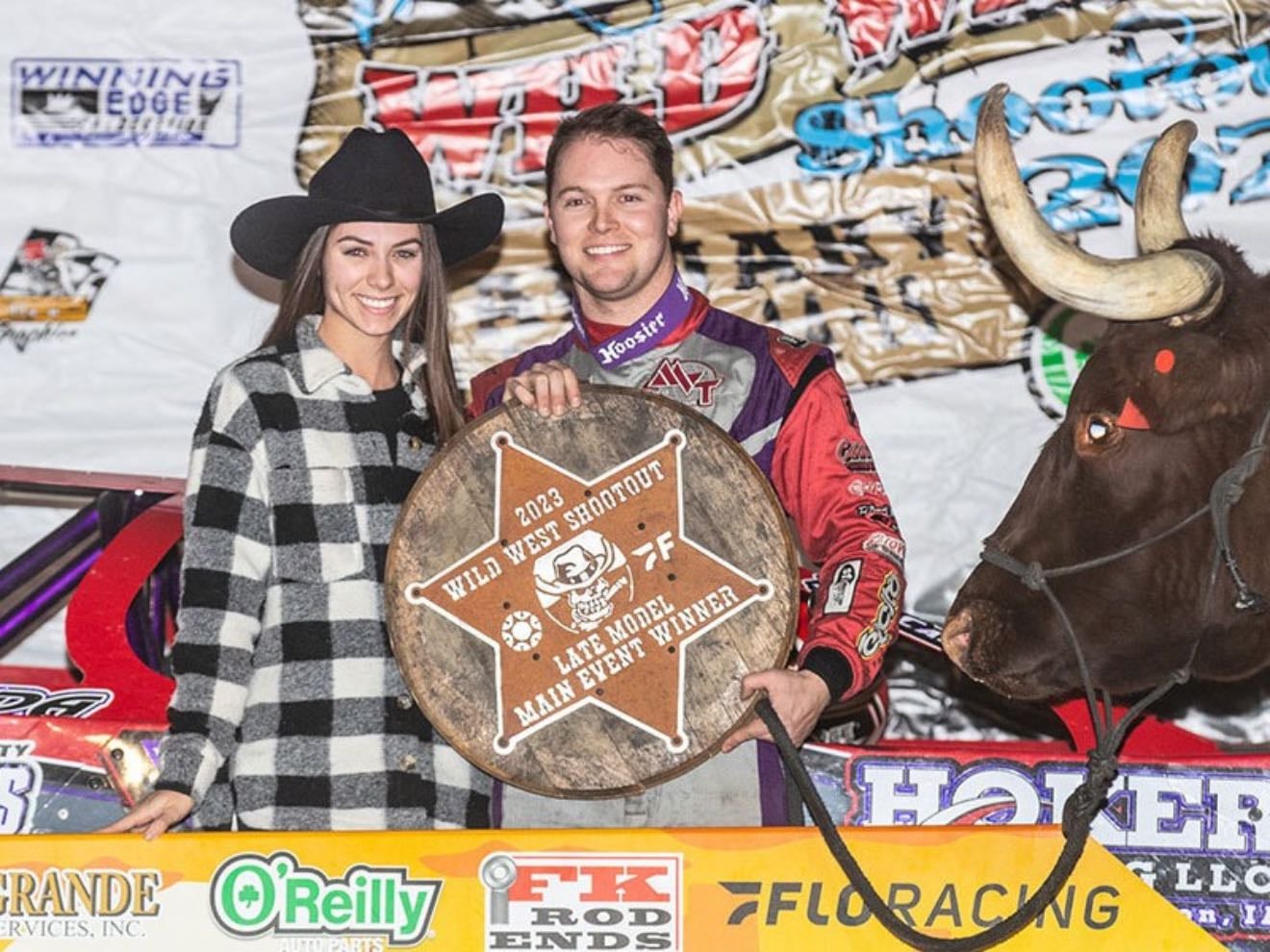 Wild West Shootout - January 15, 2023
Great race and battle between Pierce, Larson and Marlar. JD fell back. Pierce ended up winning by 3-4 car length but the race as a whole was really close