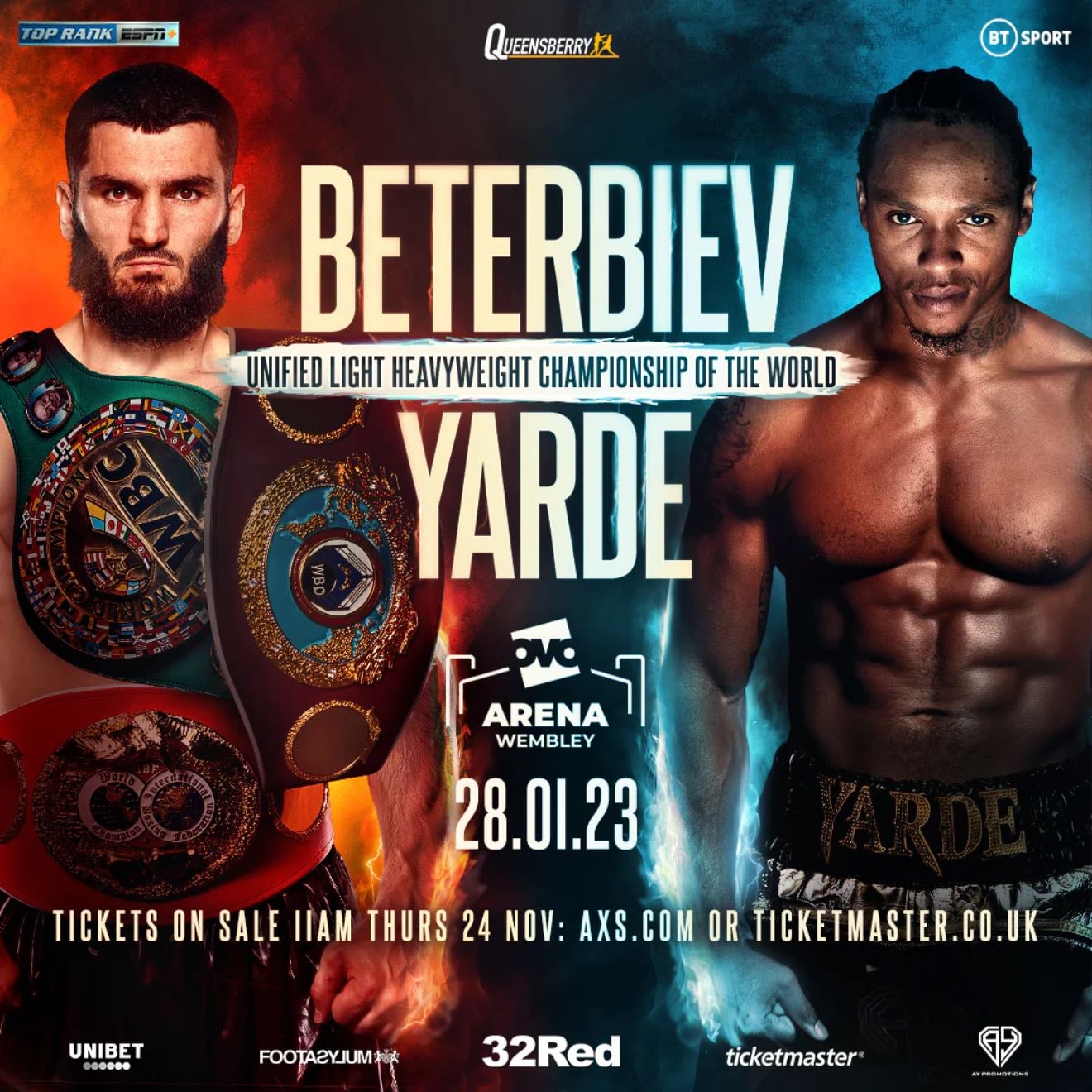 Beterbiev vs. Yarde - Jan. 28, 2023
A bit overrated. Slow first few rounds before Beterbiev really gets going. Yarde does some damage, but it's mostly a one-sided fight. Beterbiev gets knock down and continues firing before Yarde's corner stops it