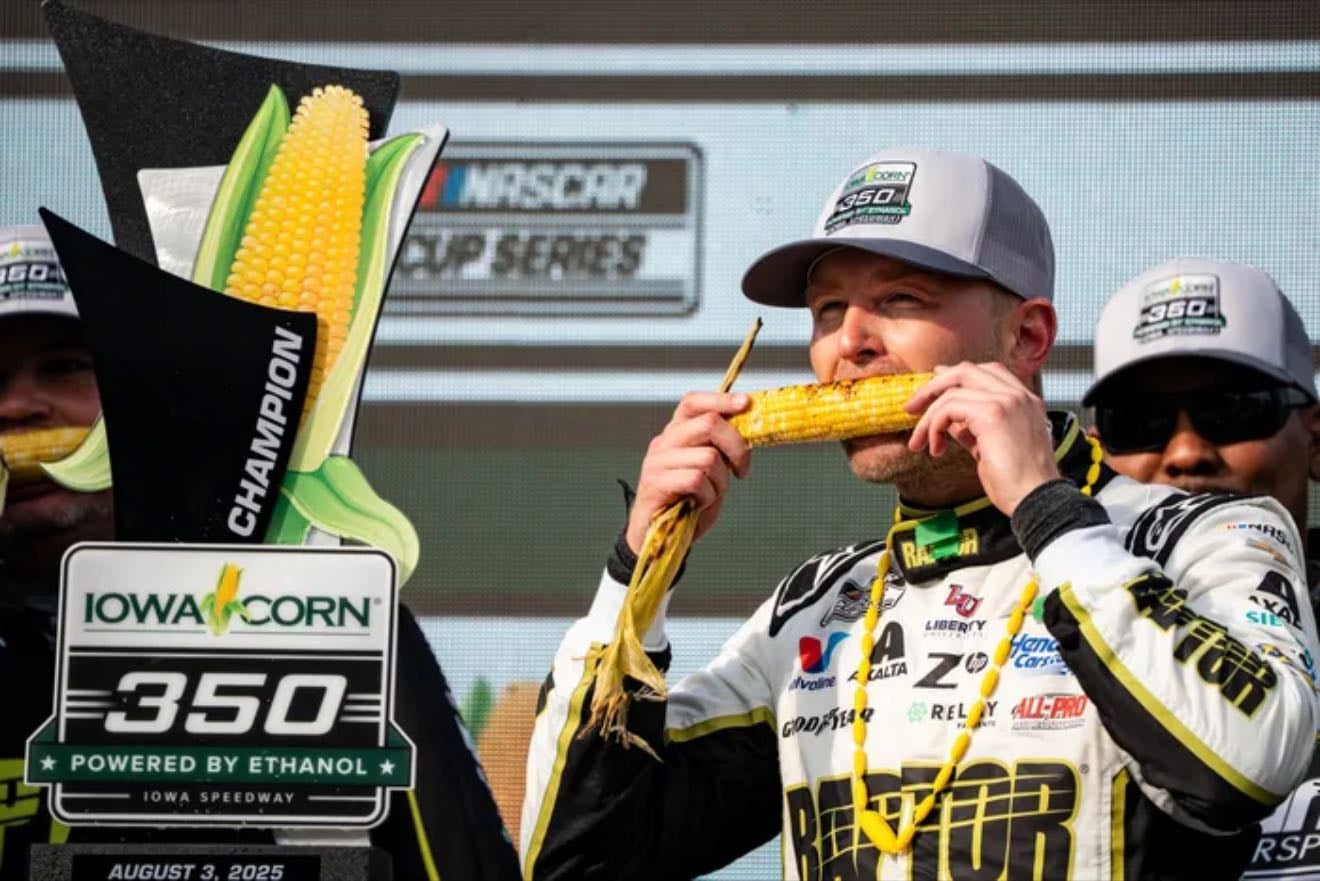 Iowa - Not great. Hard to pass and all fuel save at the end. Byron somehow makes it last to hold off Briscoe and charging Brad and Blaney. Byron's 2nd 2025 win