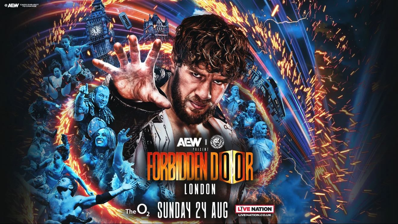 Forbidden Door 2025 - Cope/Christian-Killswitch/Kip
Fletcher-Hiromu
Mone-Windsor-Bozilla-Persephone
Sabre-Nigel
Brodido-FTR-Hurt
Okada-Swerve
Storm-Athena
Hangman-MJF
Lights Out Steel Cage