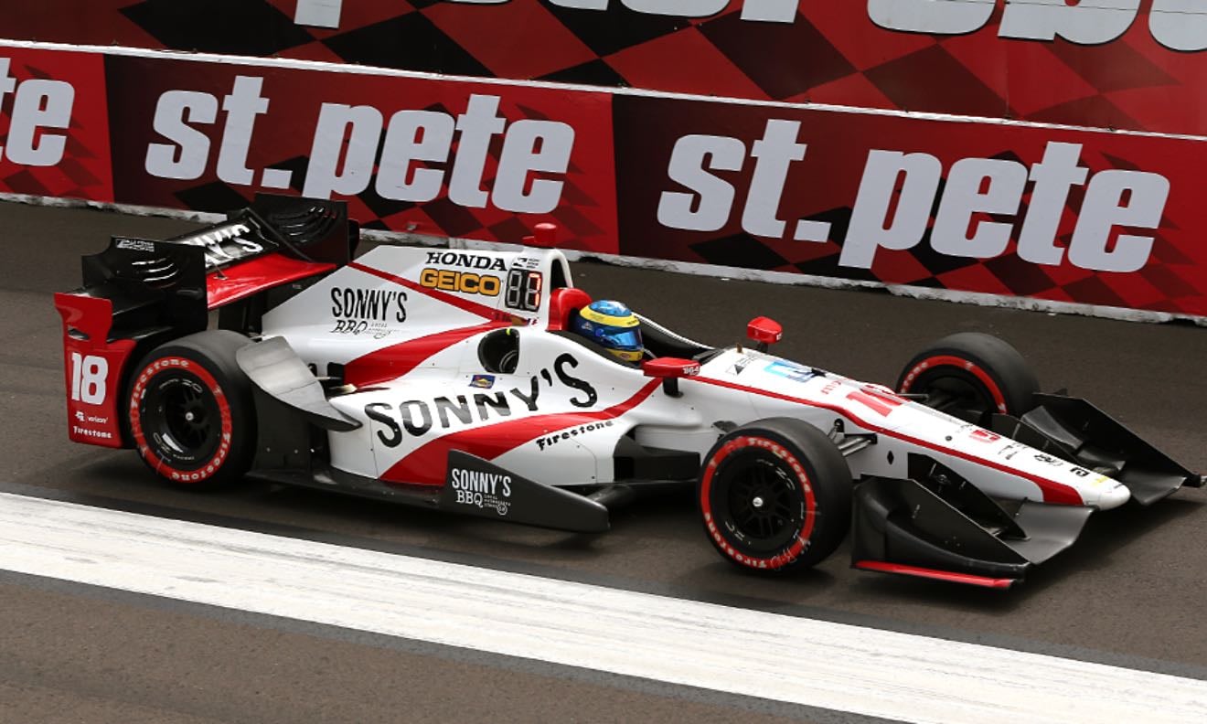 St. Pete - Only gets a 3 because Bourdais goes from last to 1st. An untimely yellow shakes up field and he benefits. He passes Pag and has huge winning margin