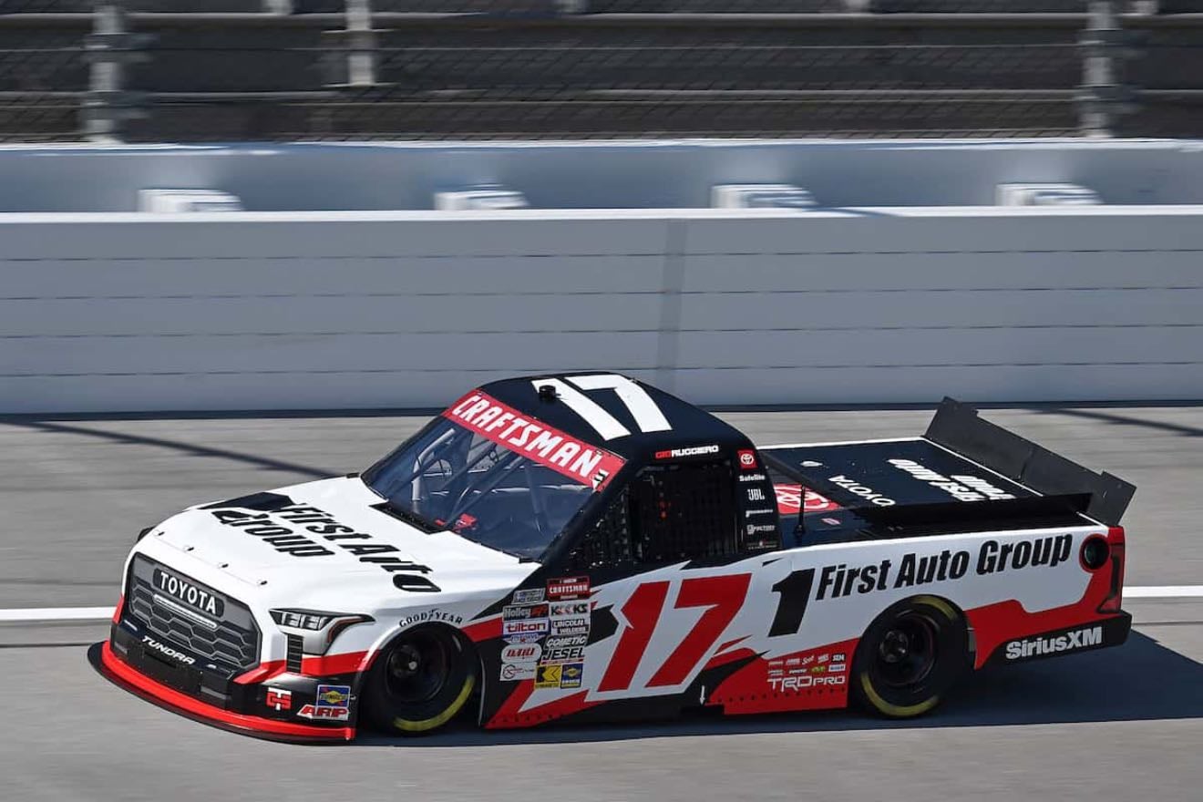 Talladega - First career win for Gio after sitting on pole. Heim pushed him to line but couldn't get by. Nothing too notable. Just a normal Talladega overtime finish