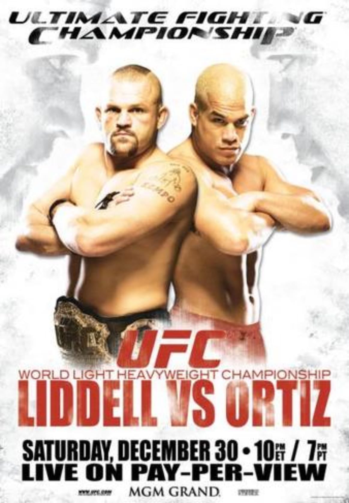 UFC 66: Liddell vs. Ortiz 2 - Liddell-Ortiz 2
Jardine-Griffin
MacDonald-Leben
Arlovski-Cruz
Bisping-Schafer