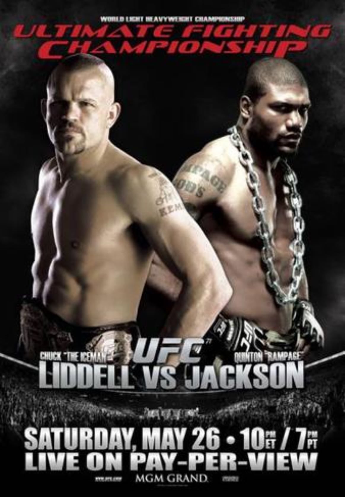 UFC 71: Liddell vs. Jackson - Rampage-Liddell
Parisyan-Burkman
Martin-Salaverry
Alexander-Jardine
Starnes-Leben