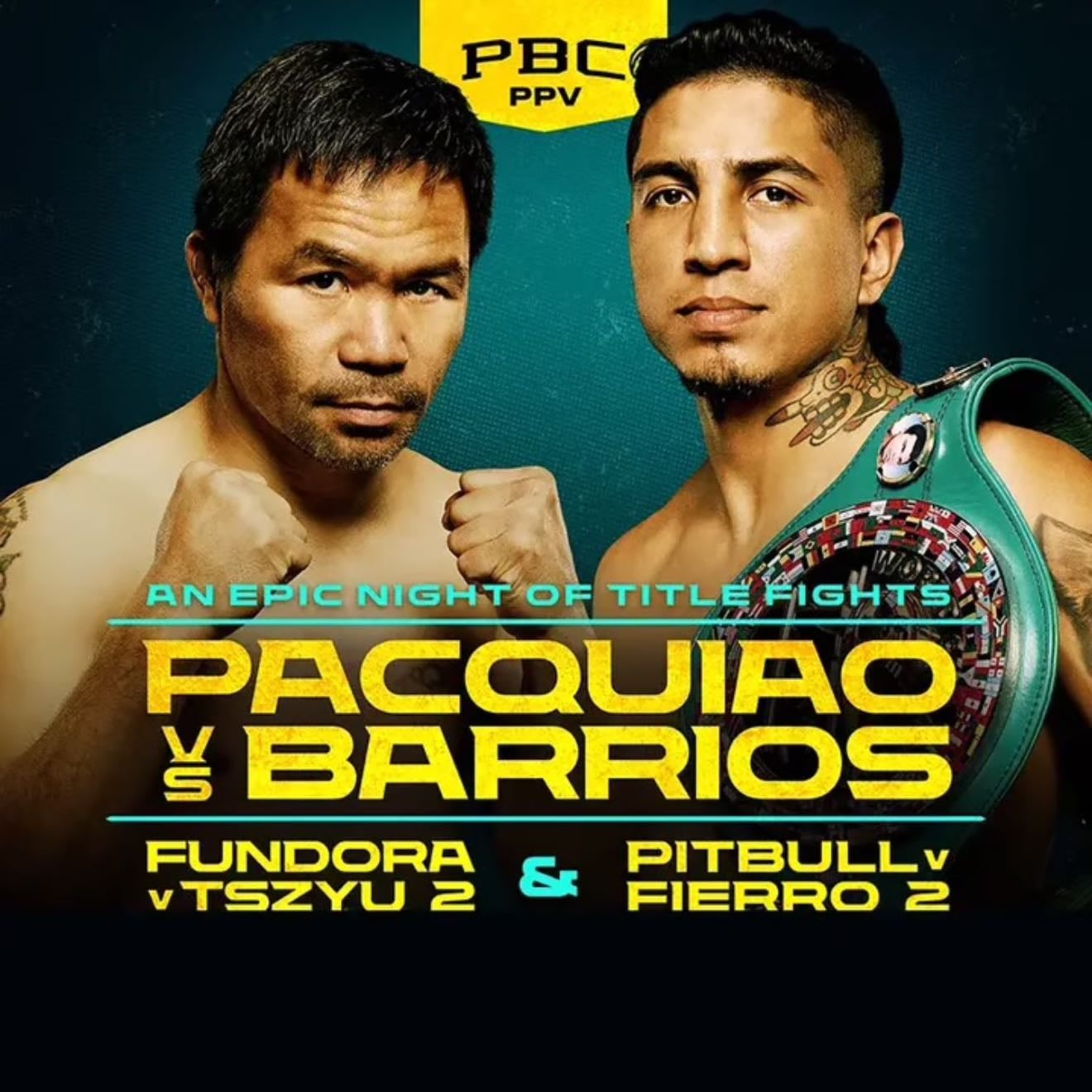 Pacquiao vs. Barrios - July 19, 2025
Fun to see Pacquiao fight again and he looked really good. Watched casually and was a close fight. Internet was mad as they thought Pac won. But it’s a majority draw.