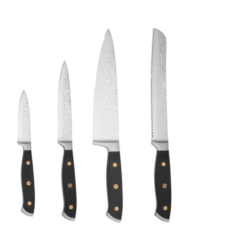 Kit 5 Facas Coleção Isa Scherer 3.5" Legumes e Frutas / 5" Multiuso / 6.7" Cutelo / 8" para Pão / 8" Chef