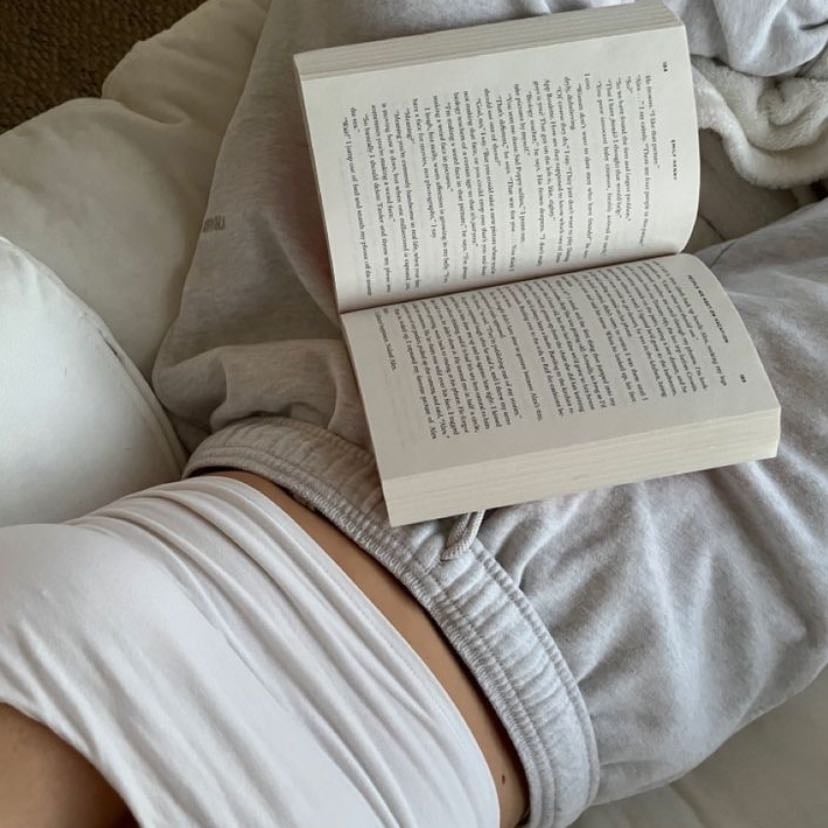 reading a lot.