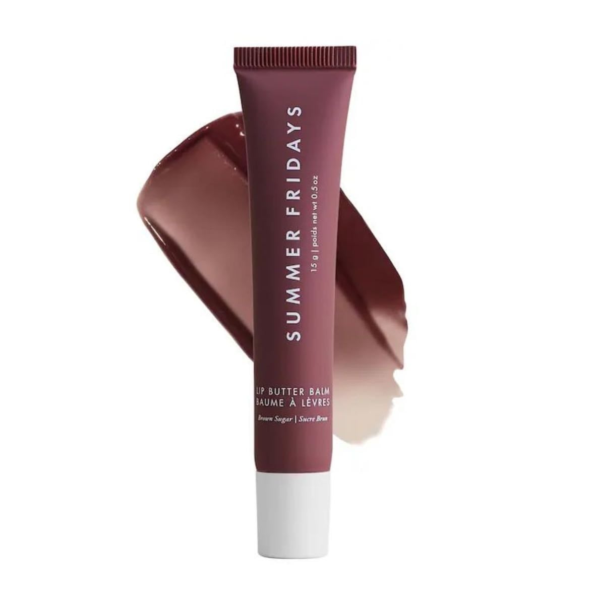 summer fridays lip butter - pink sugar, brown sugar