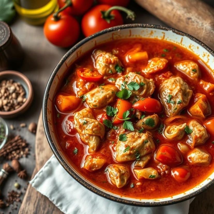 Poulet basquaise