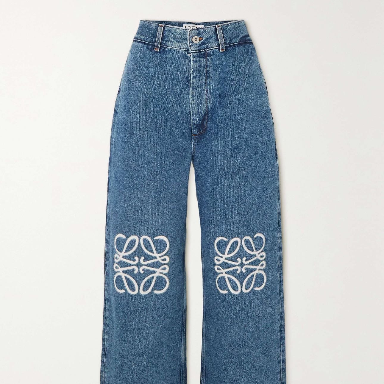 Loewe anagram highrise wide leg jeans