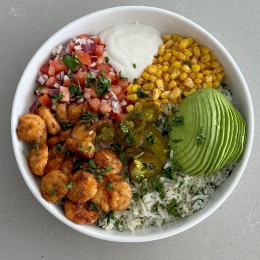 Shrimp chipotle & lime bowl