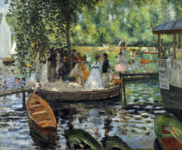 Le Grenouillère - Pierre-Auguste Renoir, 1869