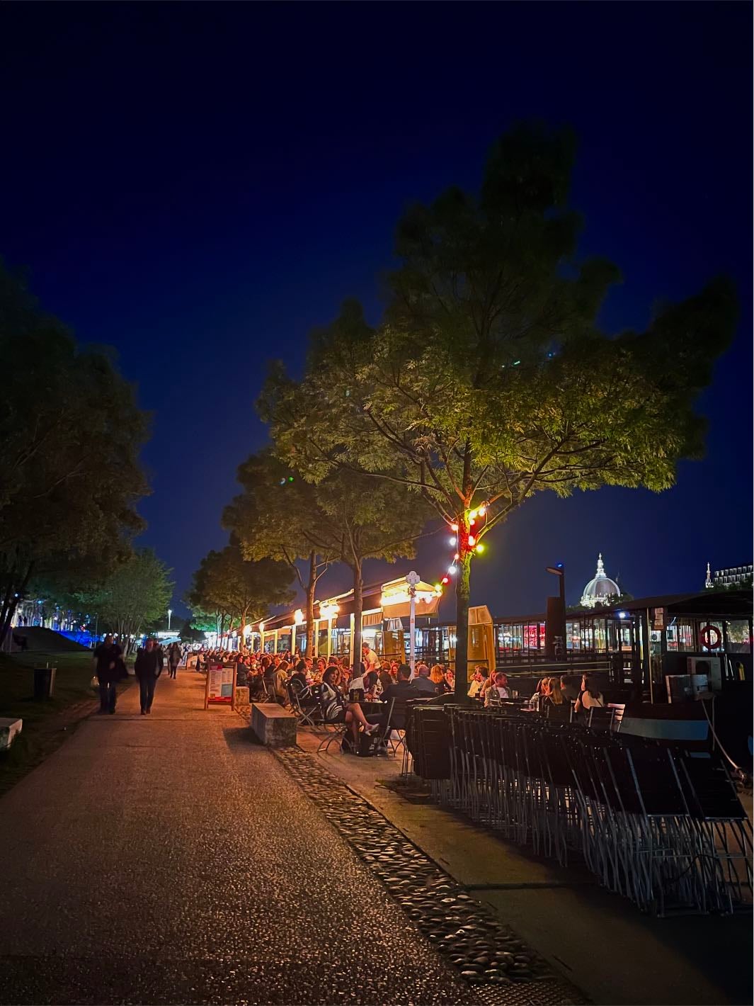 Quais du Rhône entre Guillotière et Tête d’Or - Bars péniches