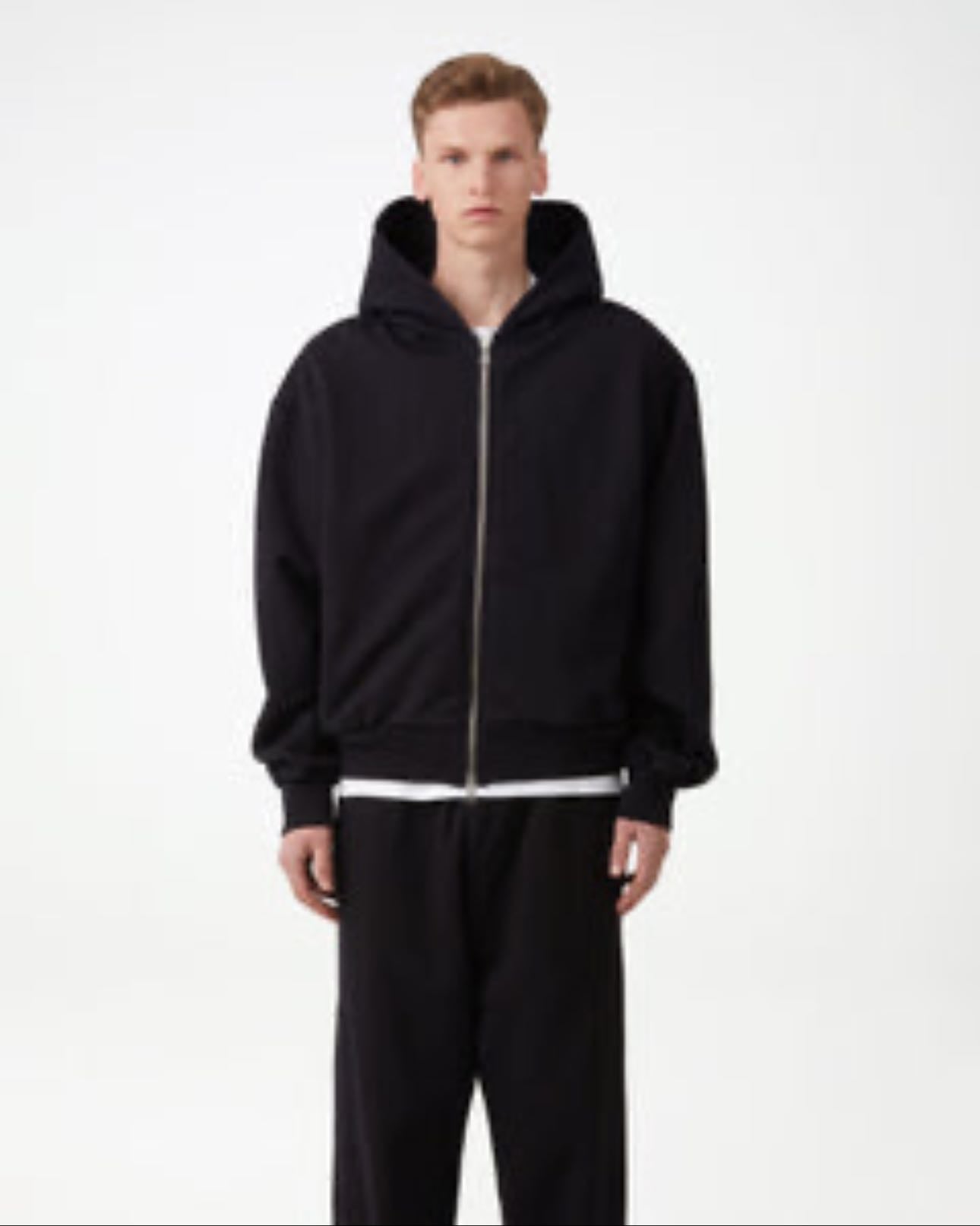 Daniel Simmons Zip Fleeceback Hoodie - Black