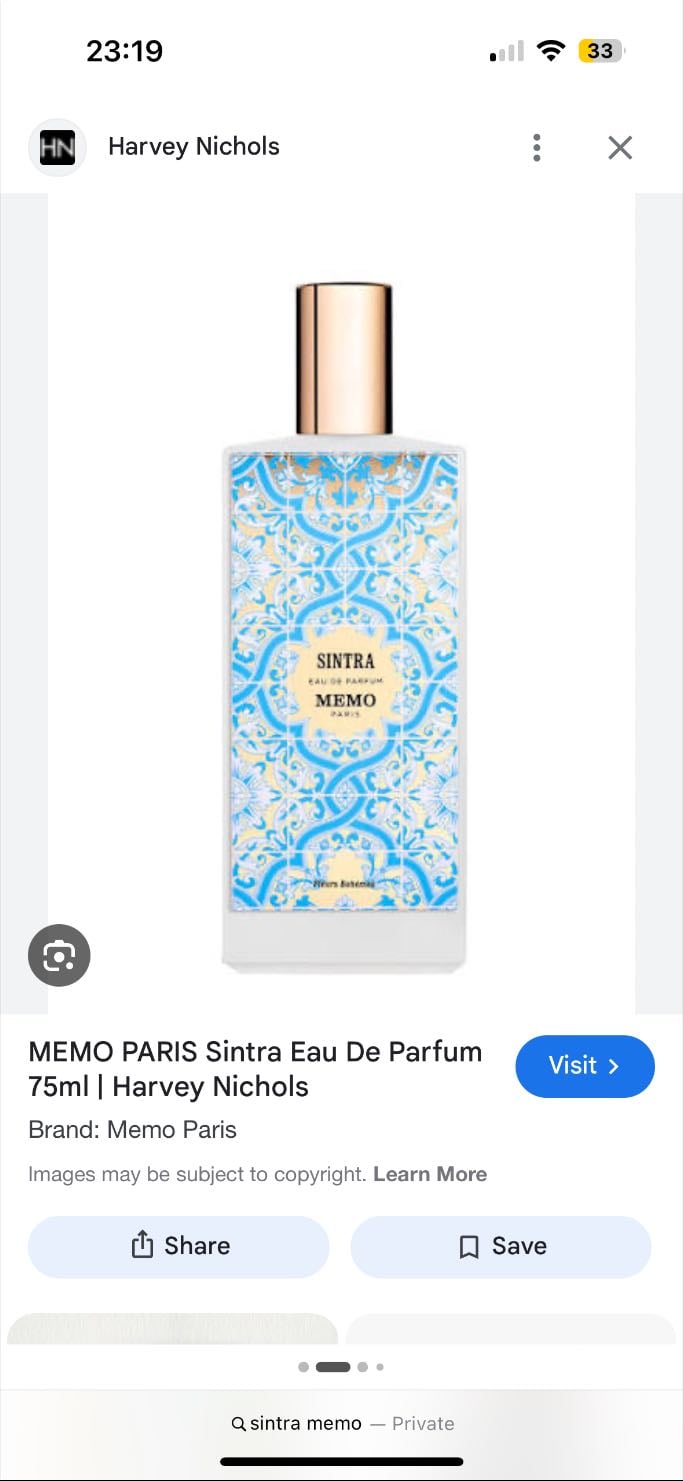 Sintra - Mémo
75ml 220€