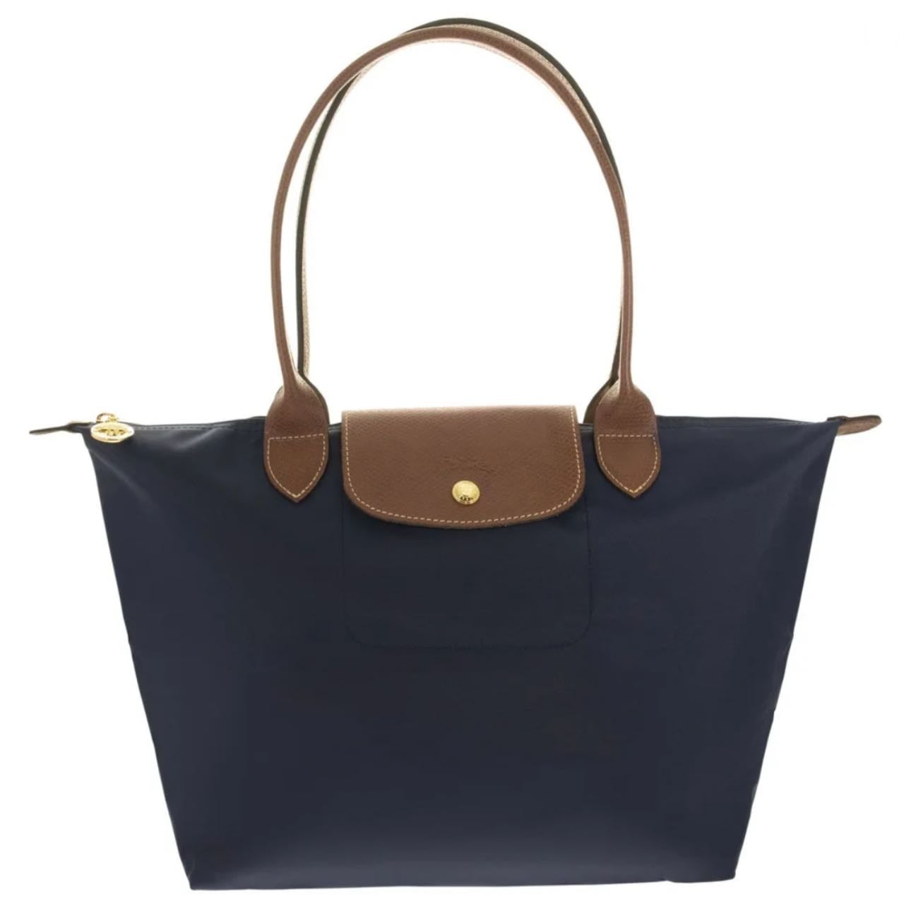 longchamp le pliage - asa superior, color navy blue