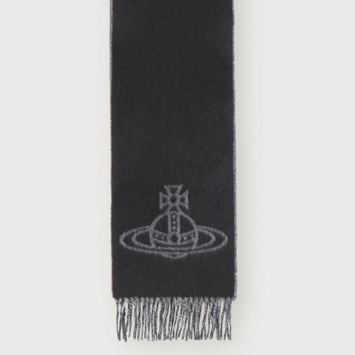 SCARF UNISEX BLACK - vivienne westwood