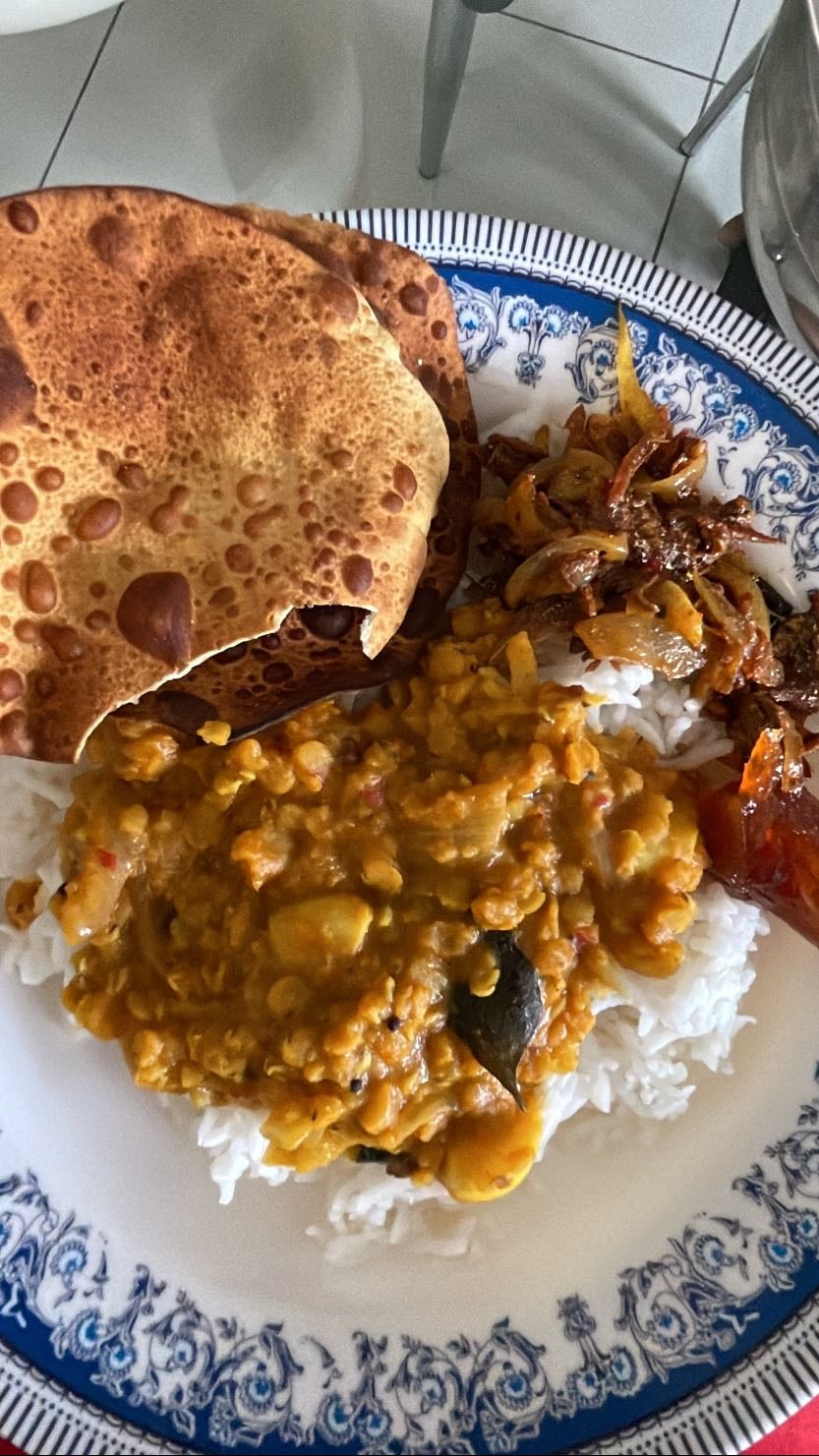 Rice, Dhal & Hal masso