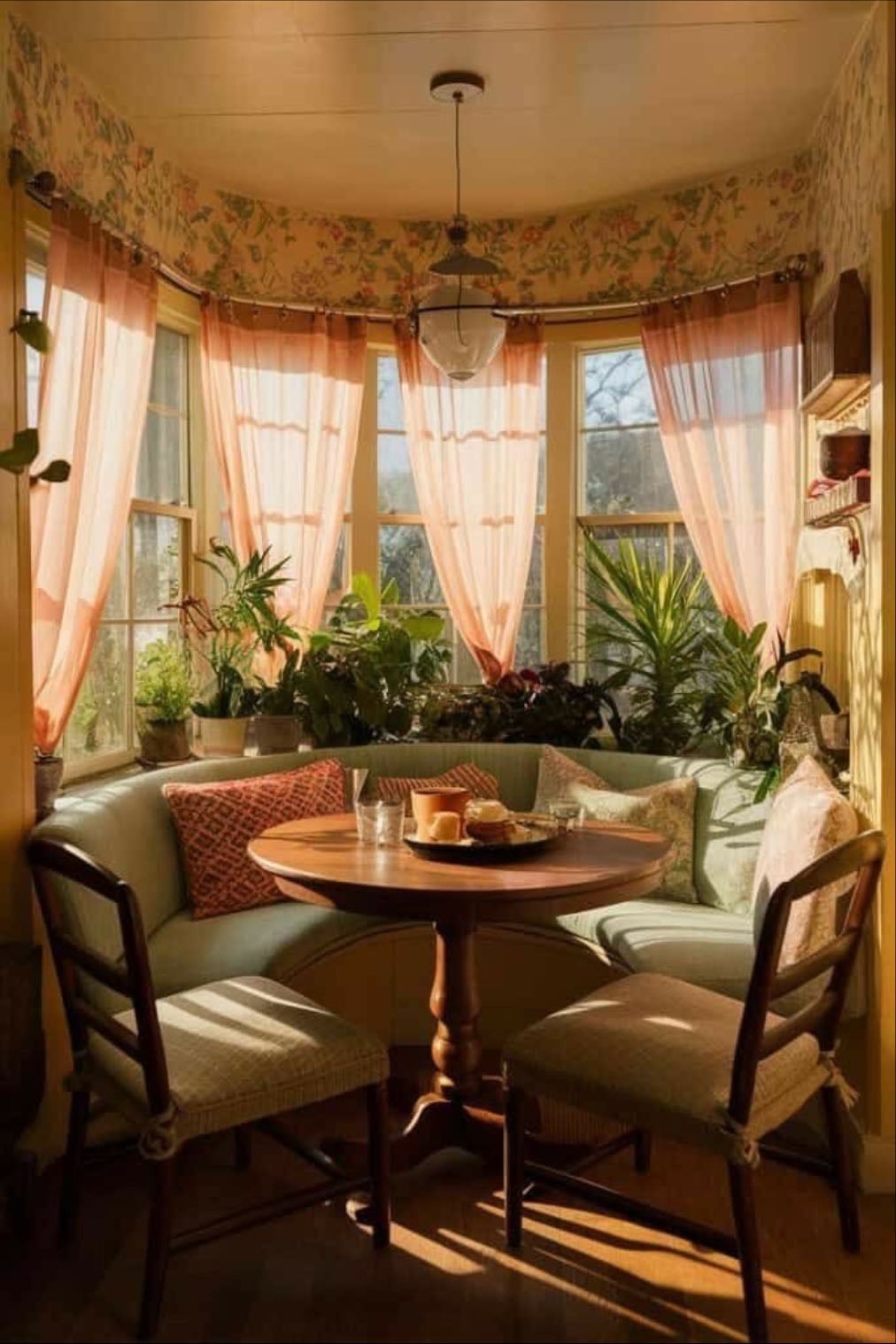 small corner table area
