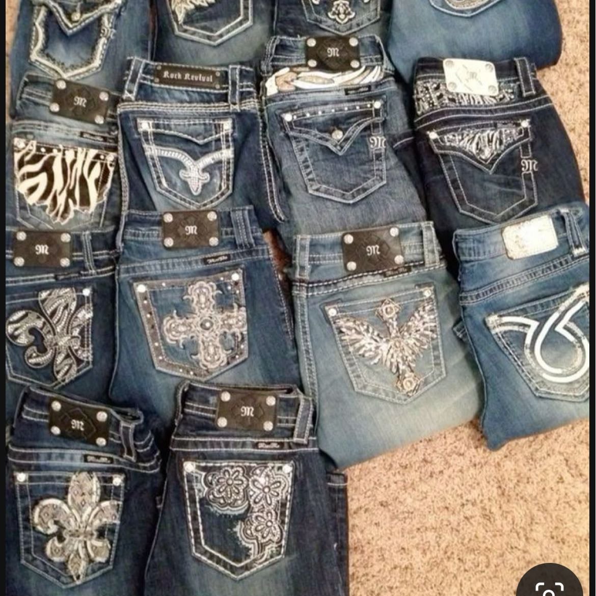 miss me lowrise flaired jeans - dark washes