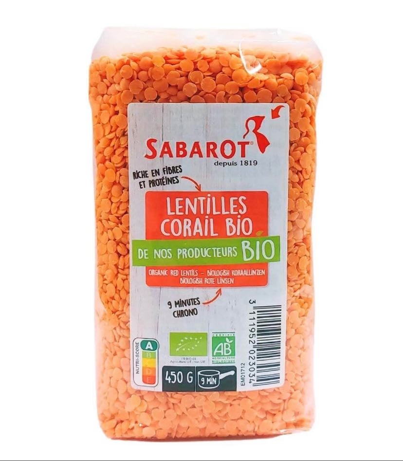 Lentilles corail