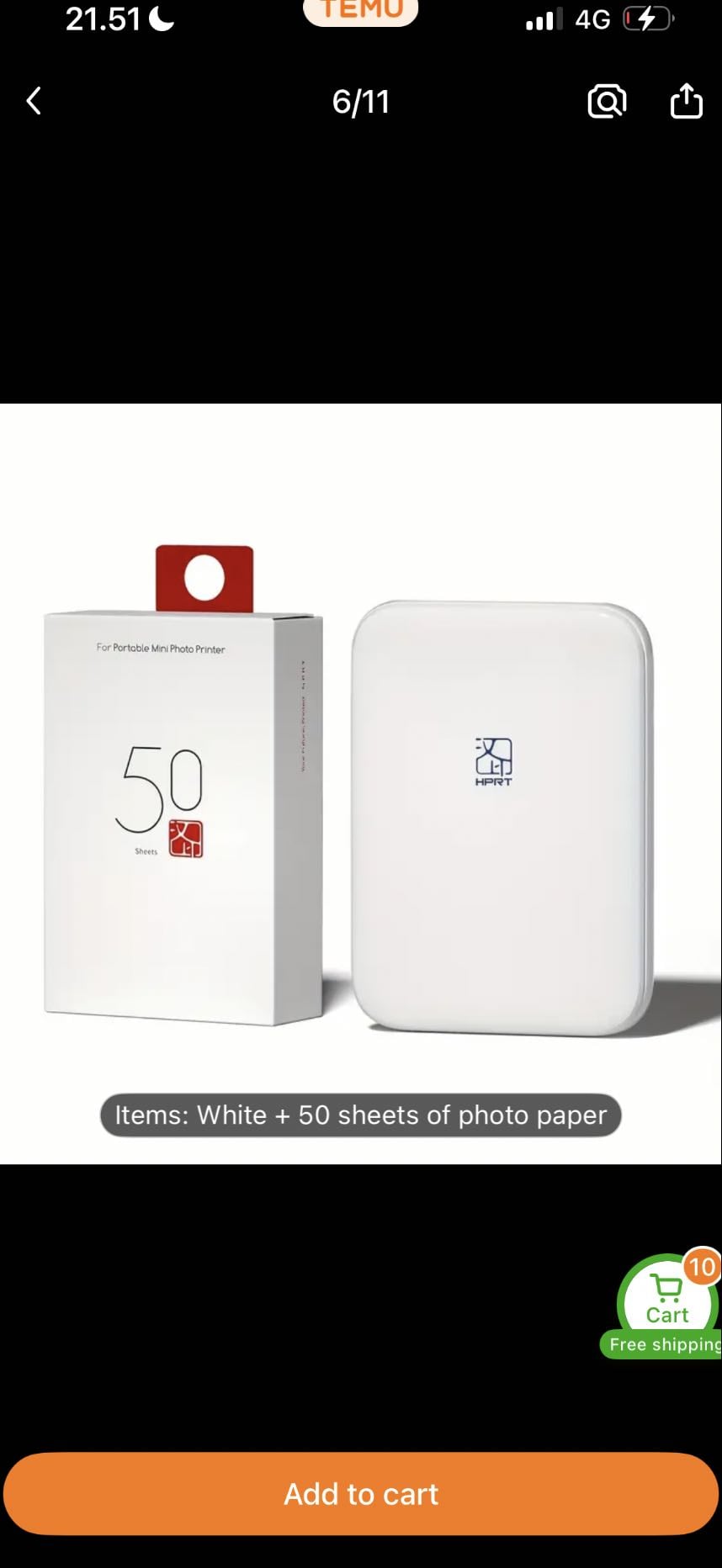 mini printer - 70€