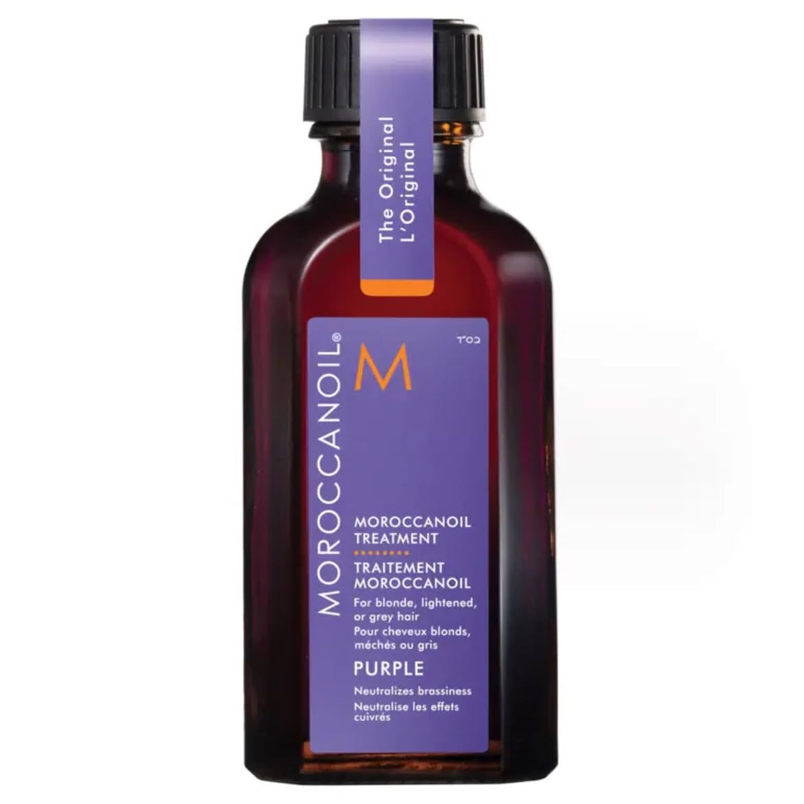 Moroccanoil Purple Treatment - Aceite capilar neutralizador de tonos cobrizos que además da brillo