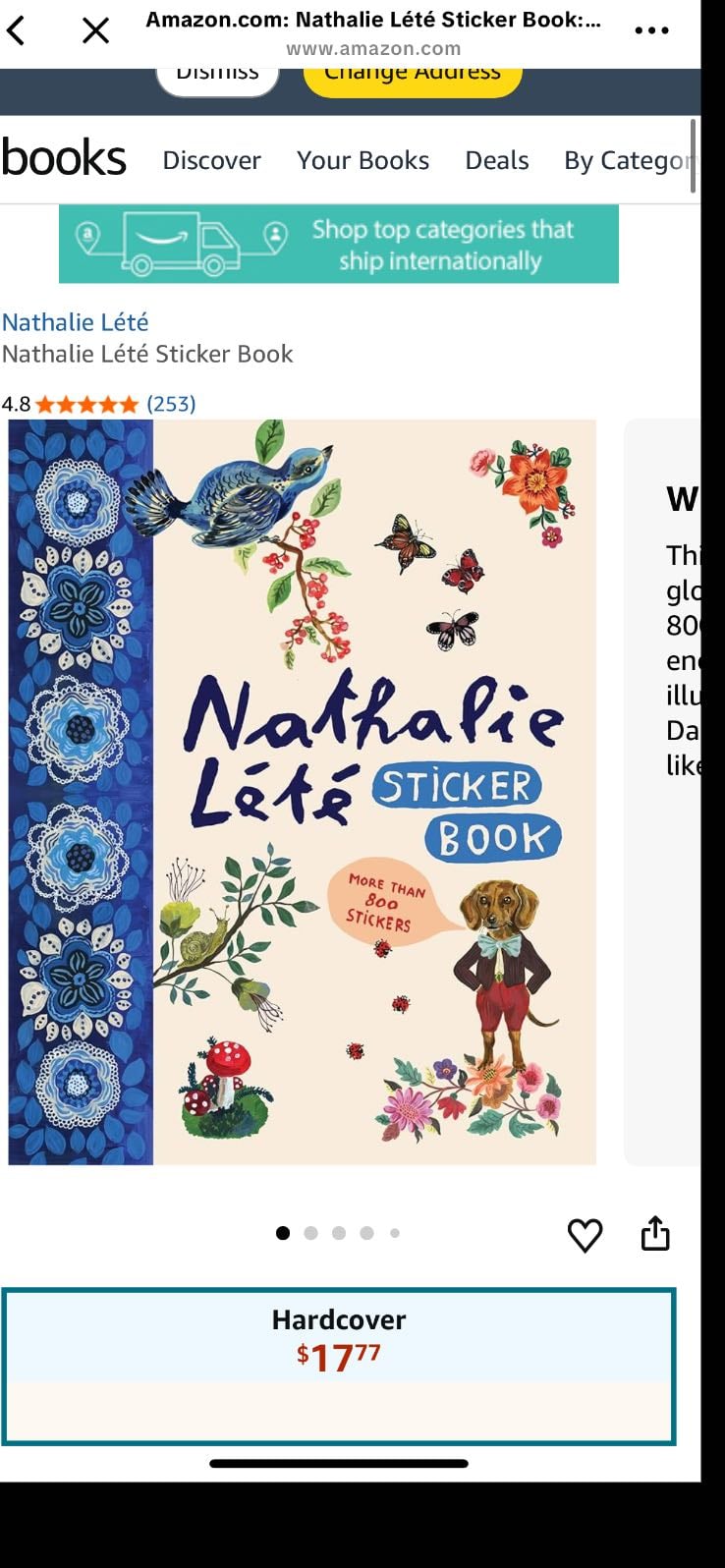 Nathalie lete sticker book
