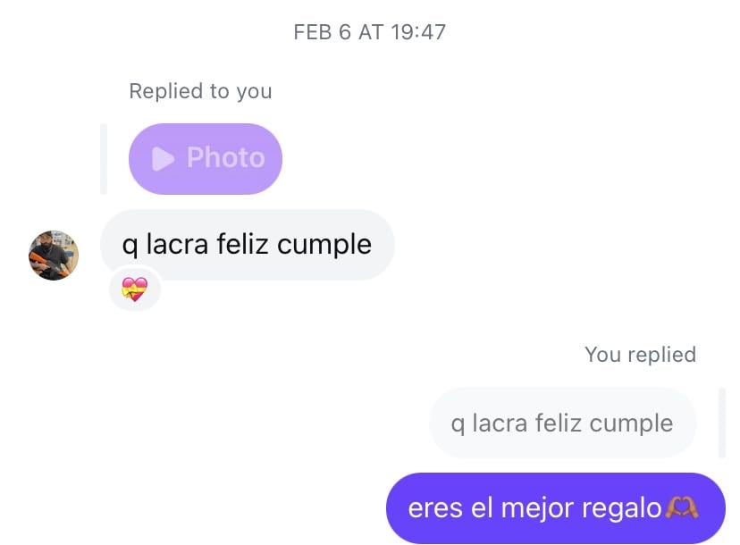 me felicitó en mi cumple - hizo de mi cumpleaños el día más especial