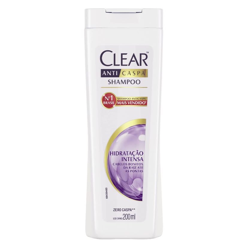 shampoo anticaspa hidratação intensa clear