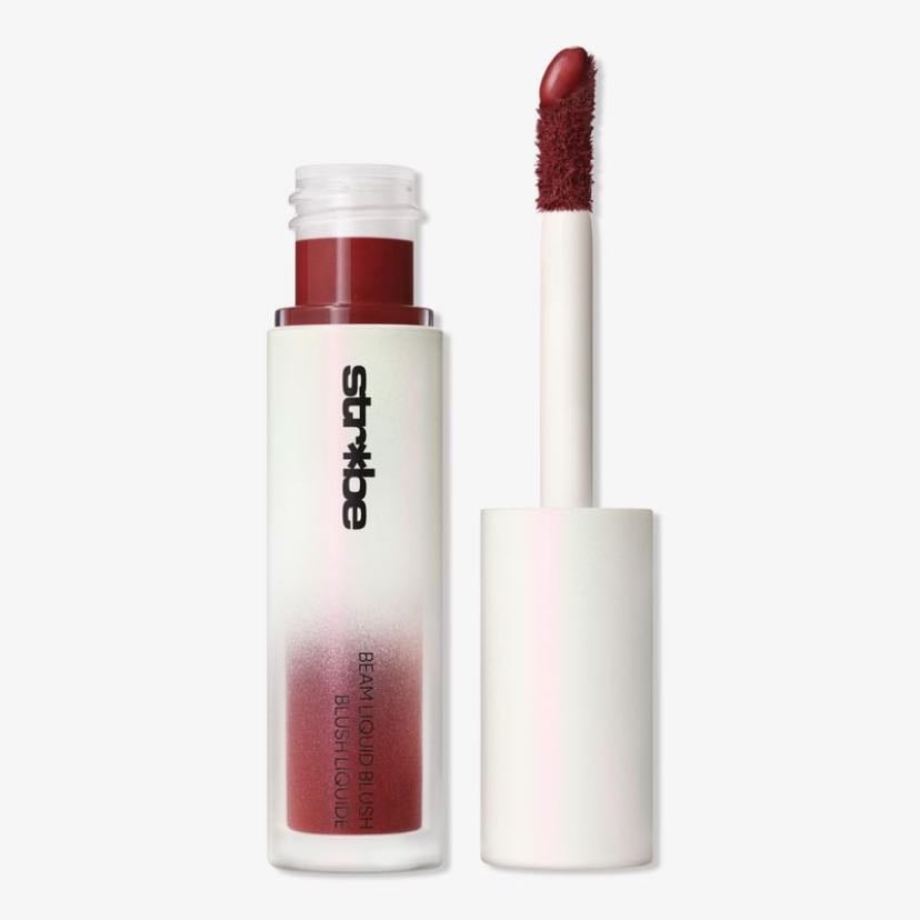 strobe beam liquid blush mac - cor: plume bear and magic aura