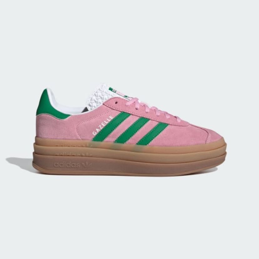 tênis gazelle bold adidas - True Pink / Green / Cloud White
