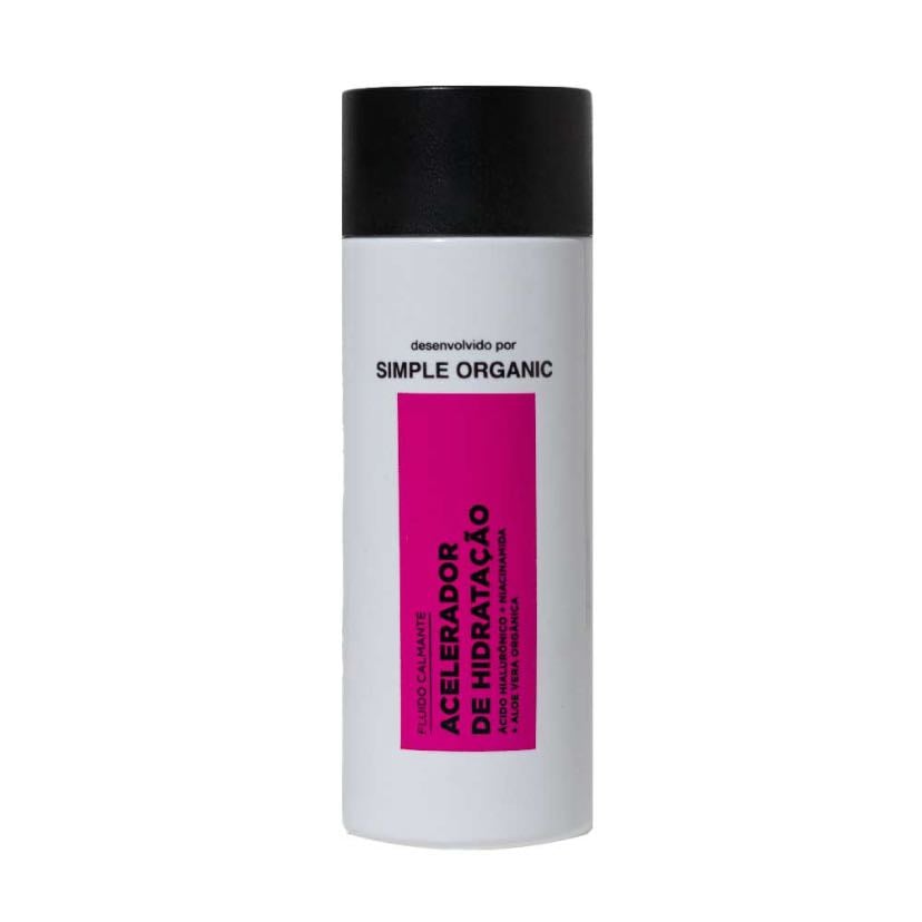 fluido calmante acelerador de hidratação simple organic