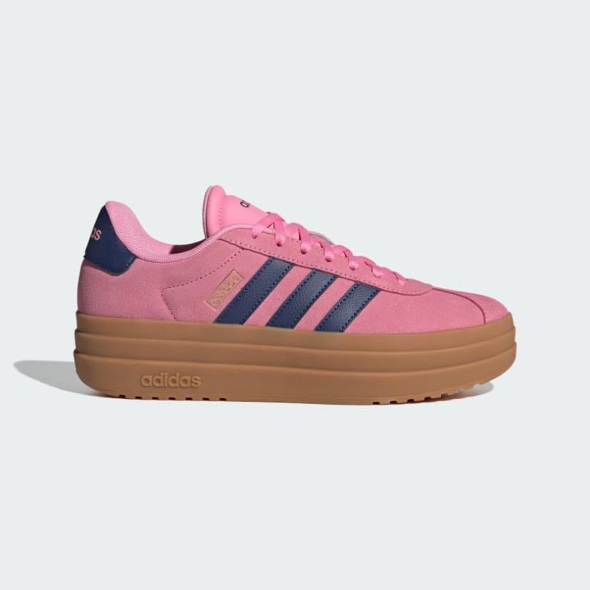 tênis VL court bold - Bliss Pink / Dark Blue / Gold Metallic