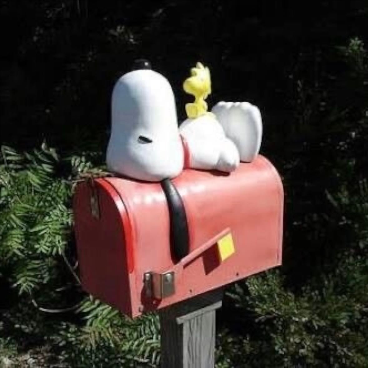 a snoopy mailbox