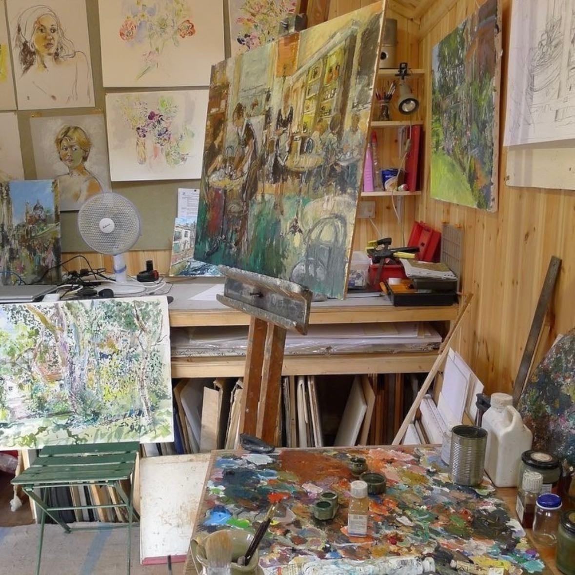 an art room
