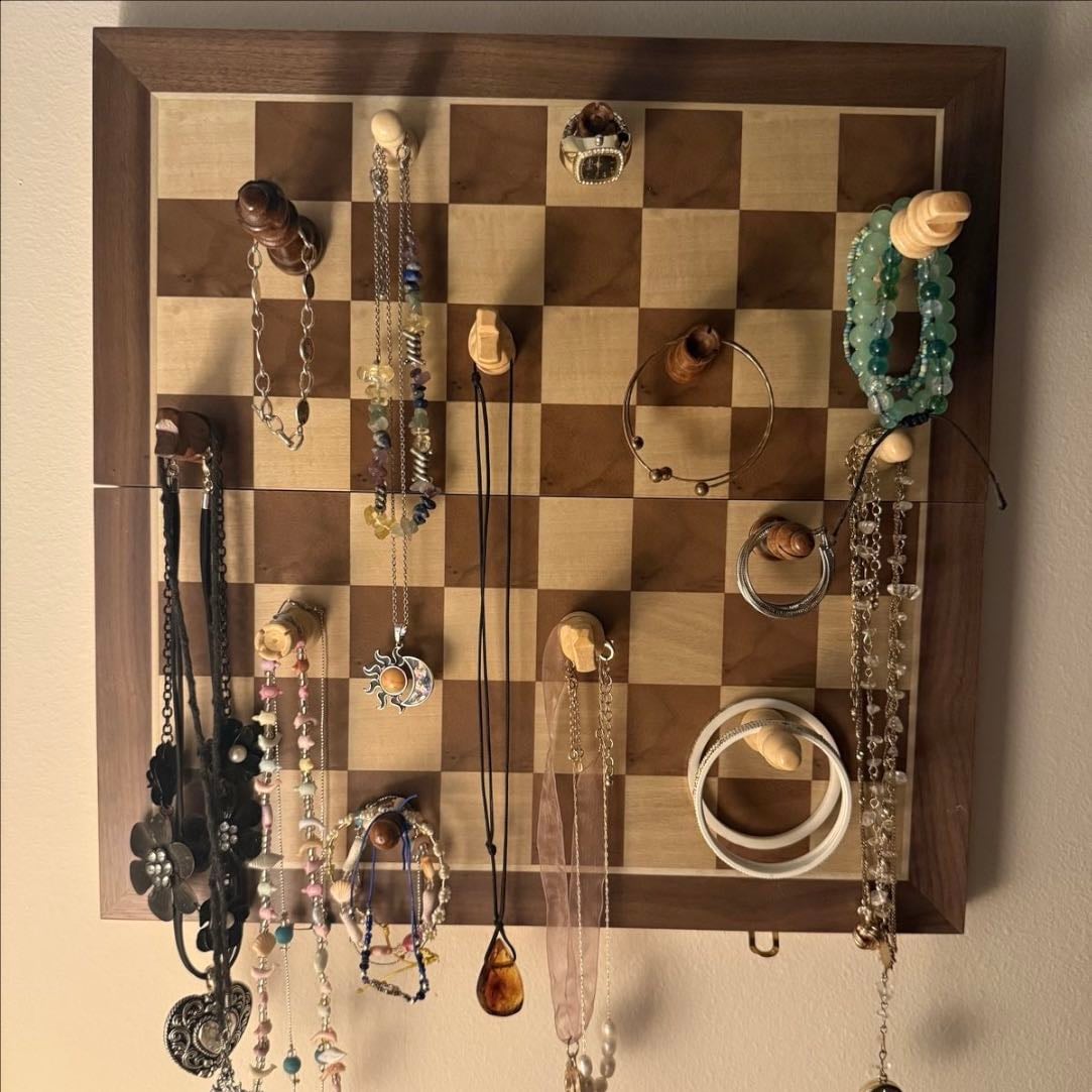 chess board jewelry holder