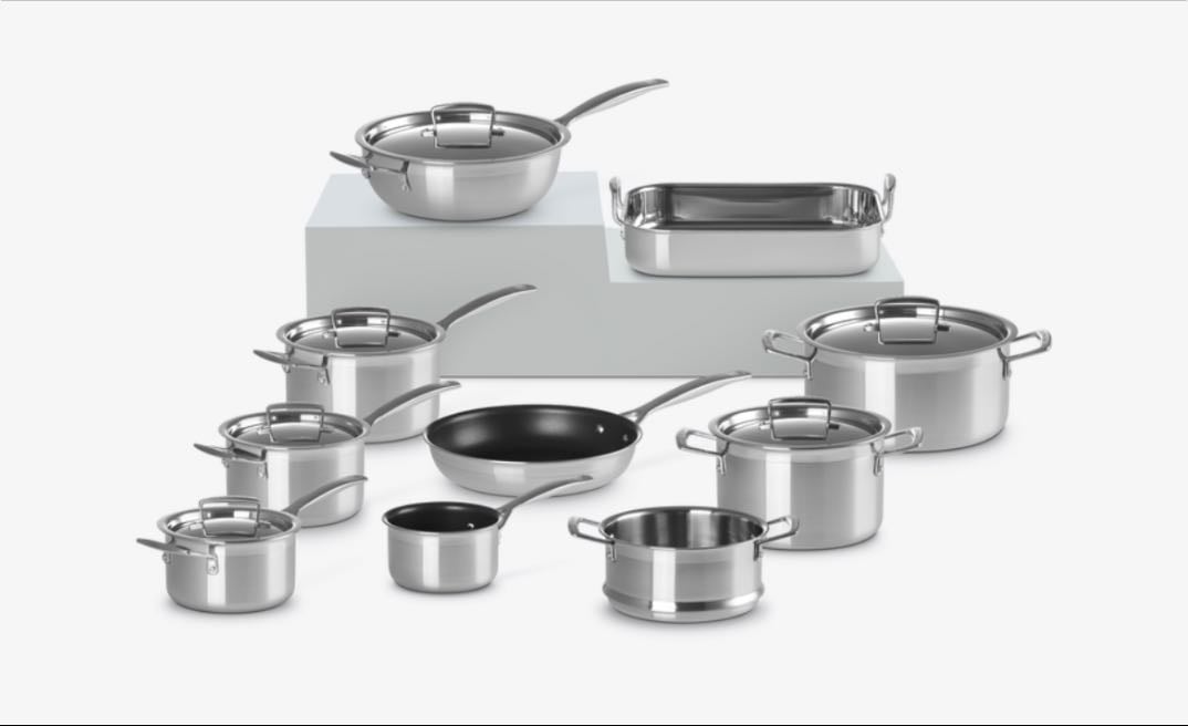 batterie de cuisine en inox 18/10