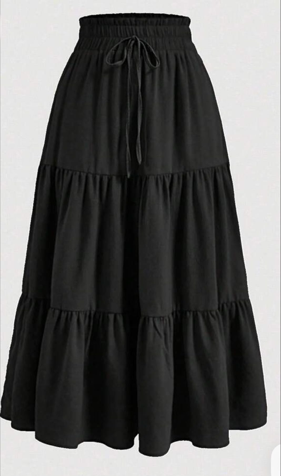 maxi skirt - noir