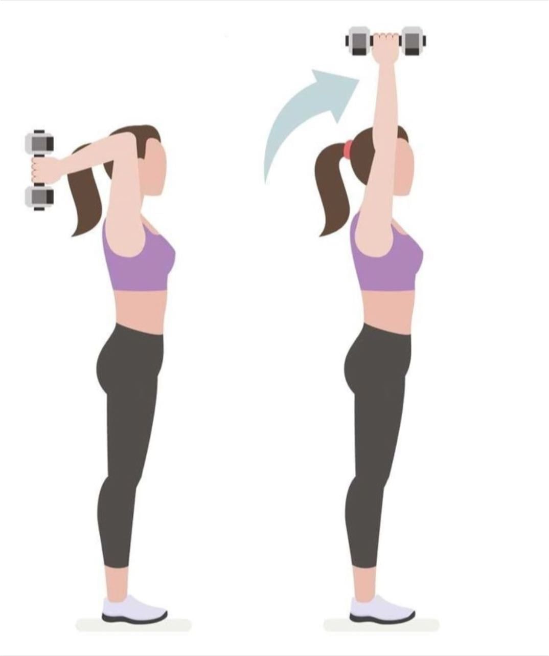 Triceps overhead - 4x12