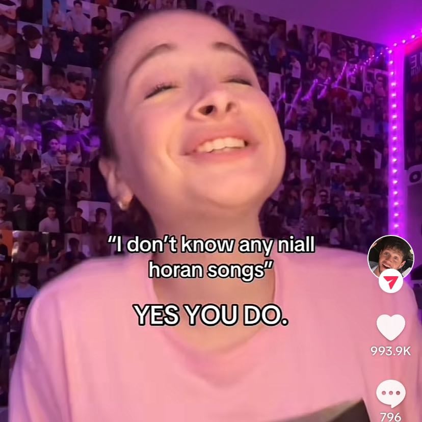 “I don’t know any Niall Horan songs” YES YOU DO