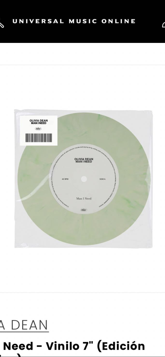 Man In Need - Vinilo 7" (Edición Exclusiva) - Olivia Dean