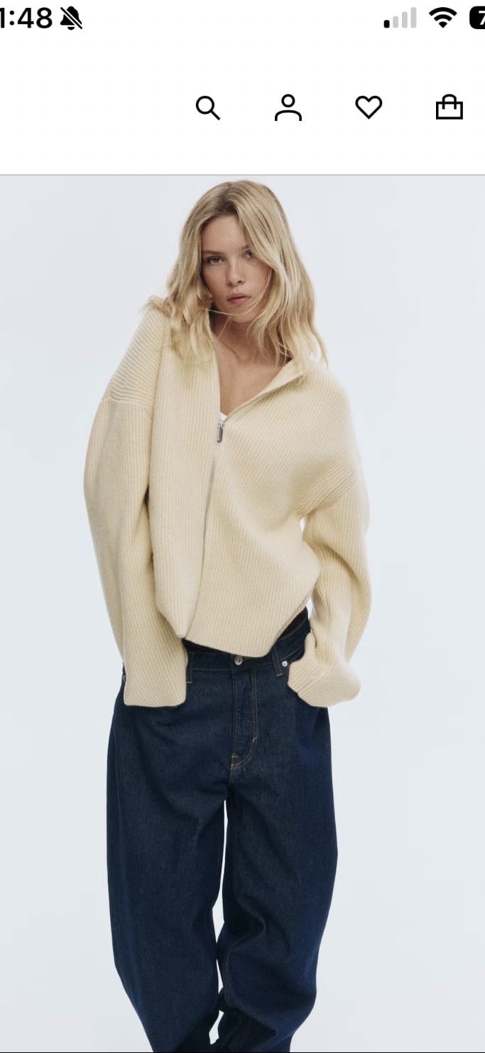 CÁRDIGAN CON CREMALLERA - H&M
