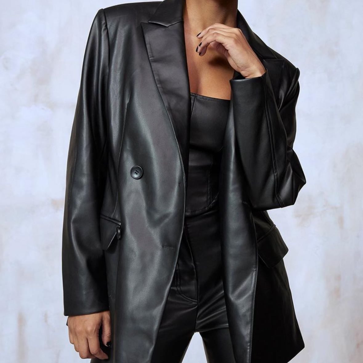 leather blazer