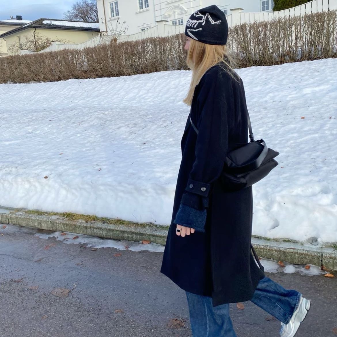 Stussy hat βοΈ - Stussy hat, trench coat, black sweater, NB530