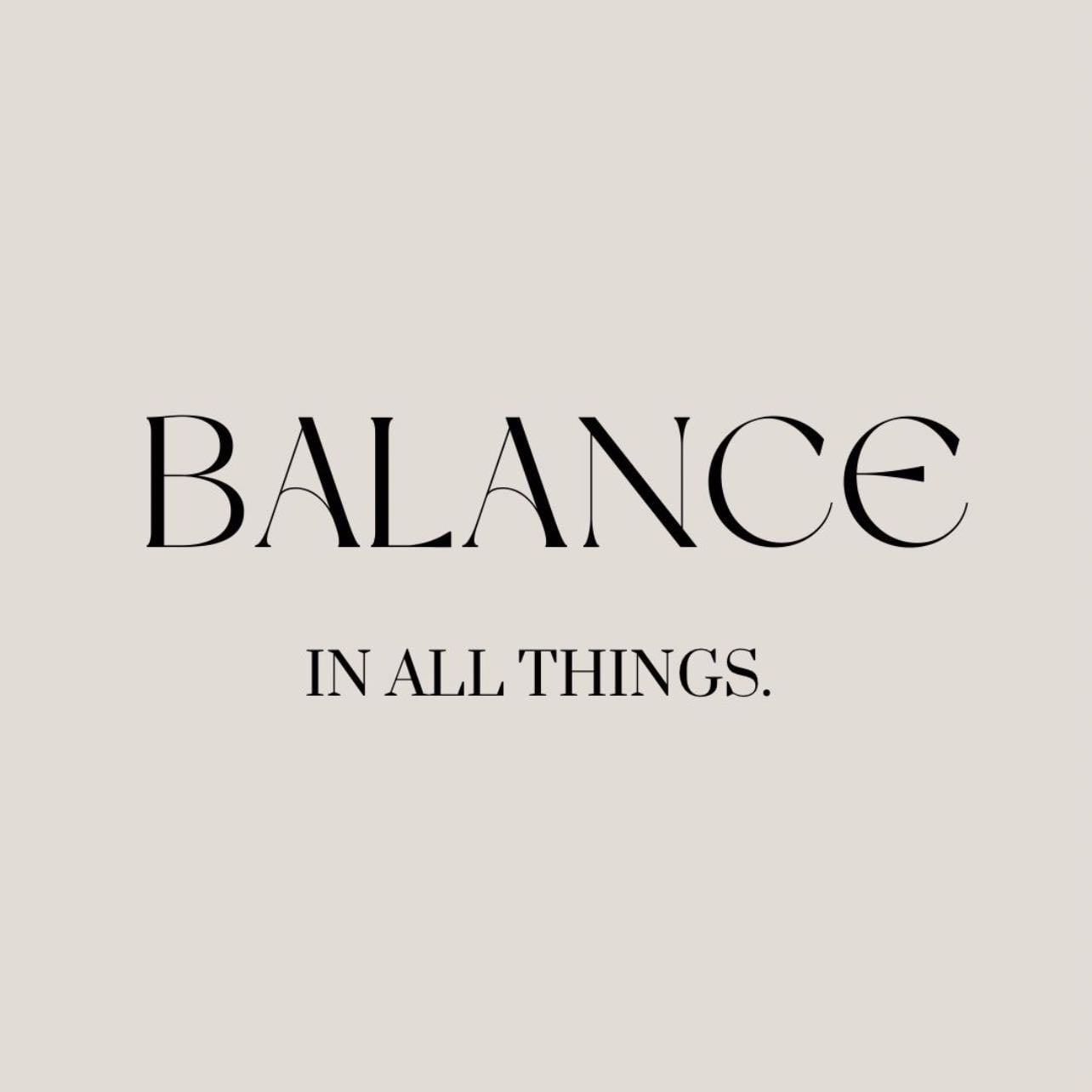 Balance🪷 - Intenta mantener un balance en todos los aspectos de tu vida (comida, estudios, trabajo, salidas, ejercicio, relaciones).