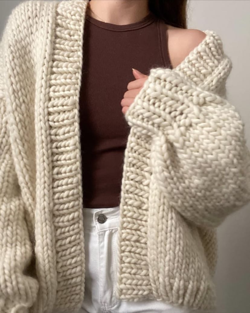 oversized cardigan