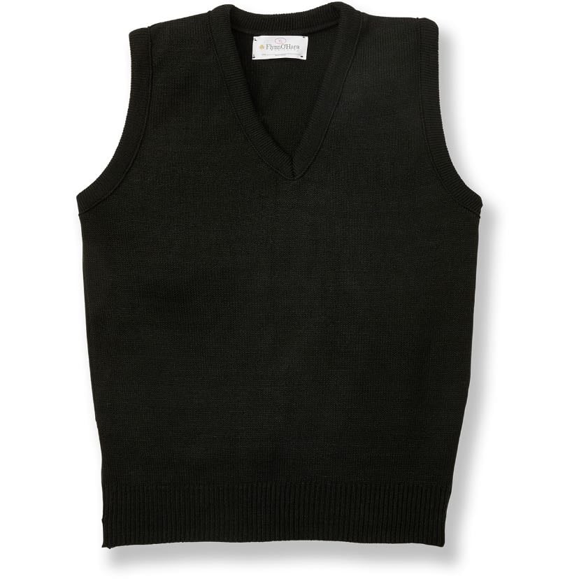 black sweater vest