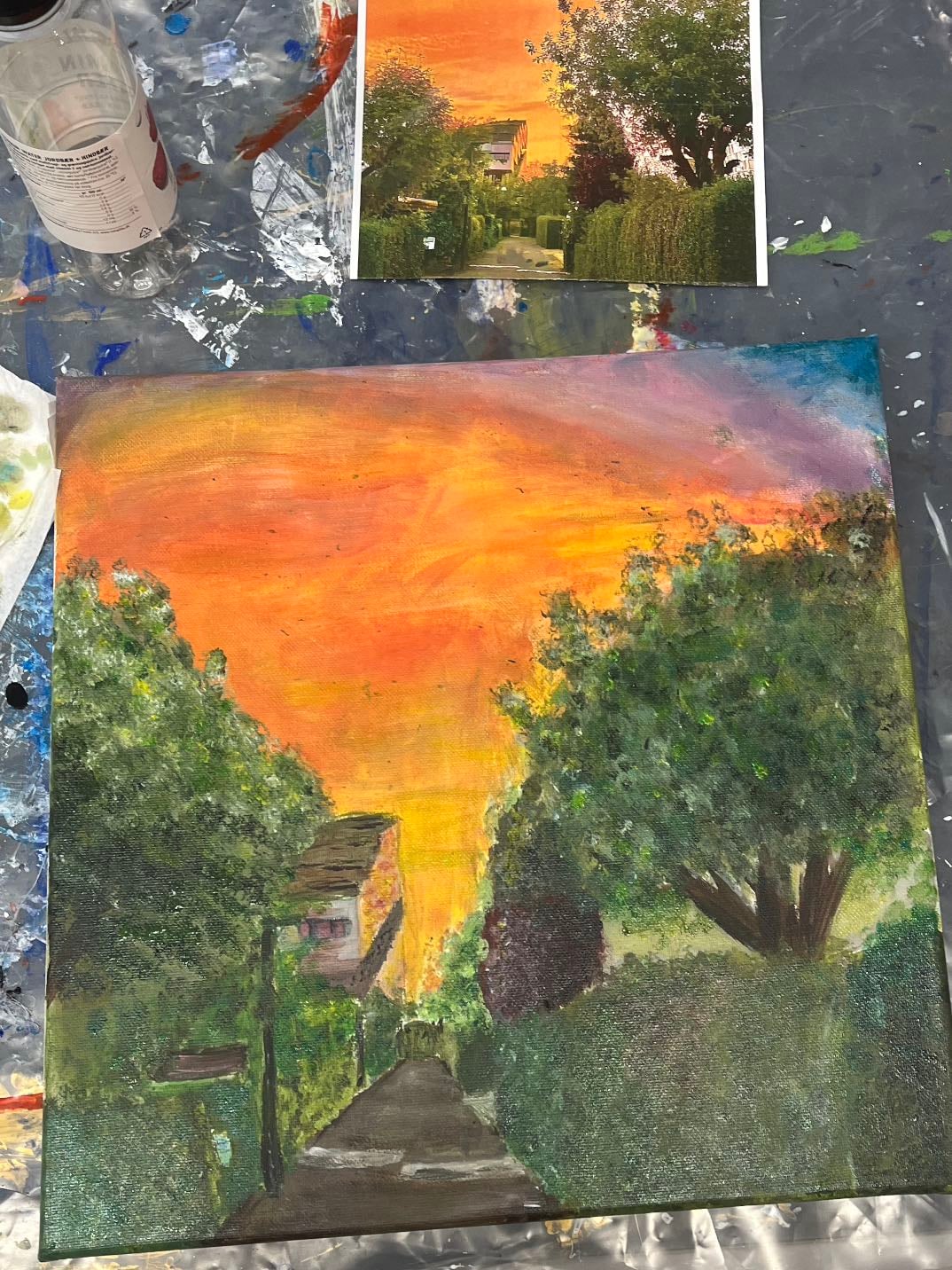 Sunset painting
