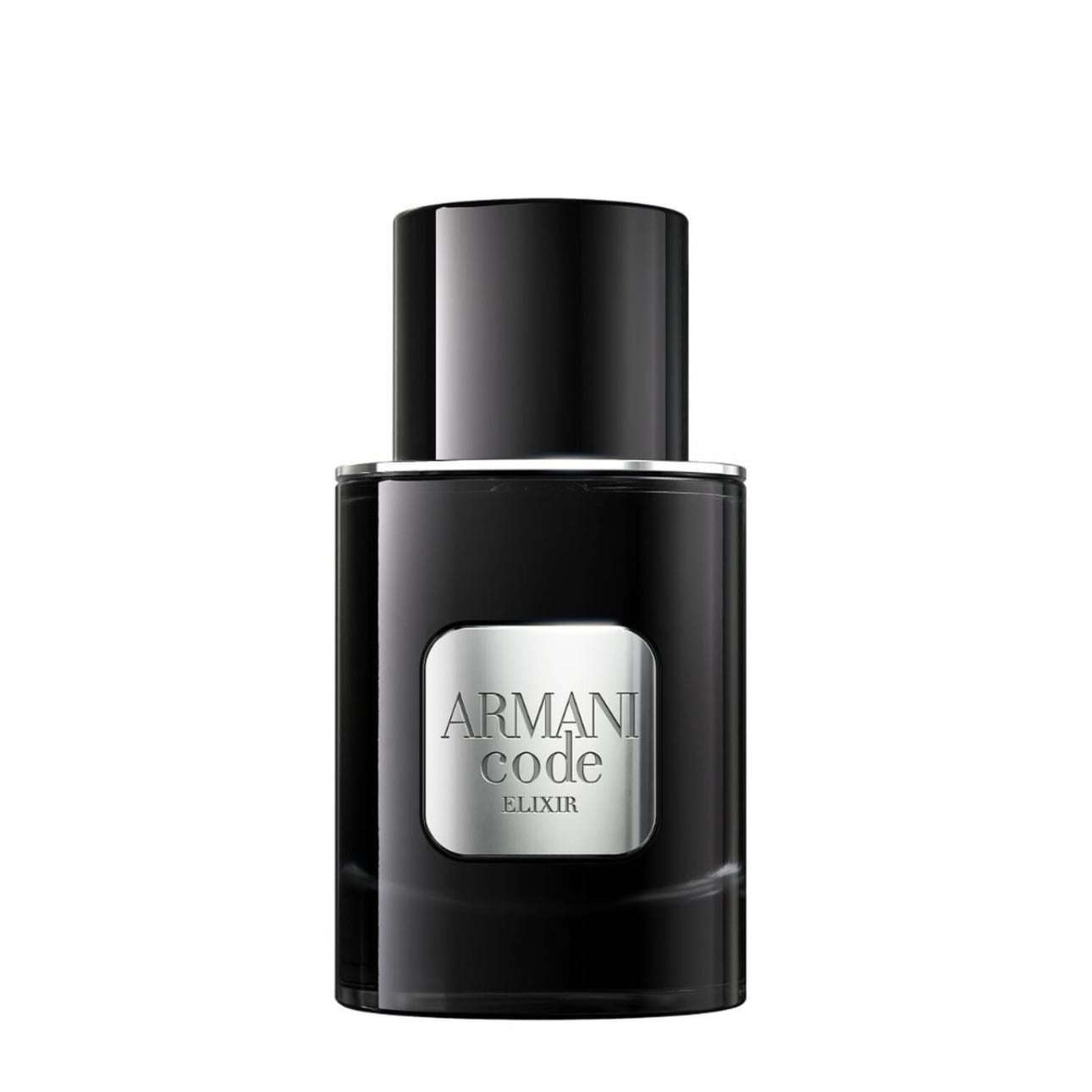 Armani Code Parfum - Powdery iris, tonka bean, and soft leather. Rich and mature, with a velvety, elegant trail.